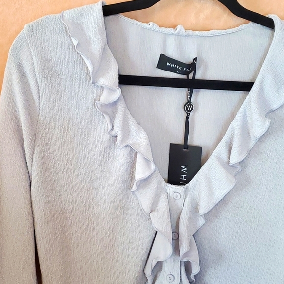 White Fox Boutique Feel My Love Top Dove - Picture 4 of 9